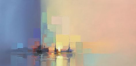 Landscapes by Jason Anderson Blend Precise Pixelation and Hazy Abstraction | Colossal Jason Anderson, York Minster, Colossal Art, Visual Culture, Artist Gallery, Seascape Paintings, Urban Landscape, Art Google, Abstract Artists