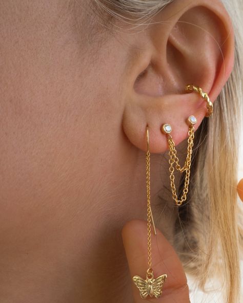 Elegant ear piercings