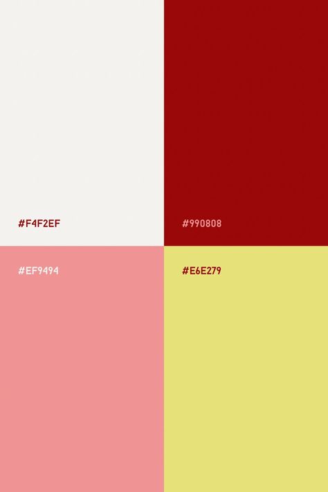 Pink Yellow White Color Palettes, Red And Yellow Pallete, Yellow And Red Palette, Red Yellow White Color Palette, Color Palette Red And Yellow, Pink Red Yellow Color Palette, Red White Palette, Red White Colour Palette, Pink And Red Color Scheme