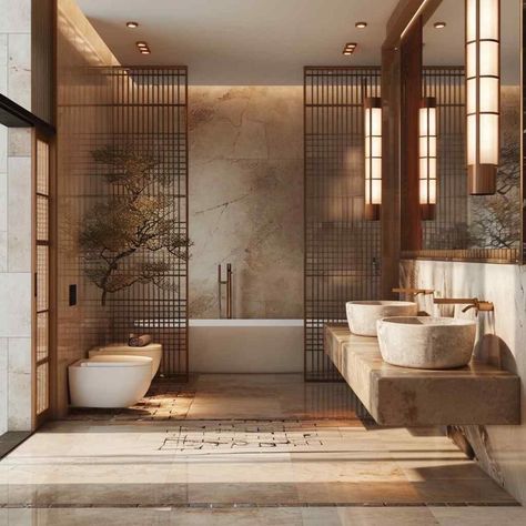 Timeless Bathroom Tile, Spa Design Interior, Home Spa Bathroom, Spa Bathroom Design, Japanese Bathroom Design, Bathroom Beige, Zen Bathroom Design, Timeless Bathroom Design, Organic Modern Bathroom