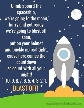 Space fingerplay free printable with suggested actions Rocket Ship Song Preschool, Planet Songs Preschool, Space Theme Circle Time Activities, Outer Space Preschool Crafts, Space Movement Activities Kids, Outer Space For Preschool, Space Curriculum For Preschool, Toddler Space Activities, Astronaut Song