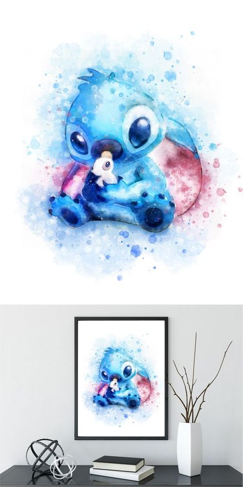 Stitch Lilo And Stitch, ليلو وستيتش, Disney Printables, Cute Disney Drawings, Stitch Drawing, Lilo Et Stitch, Illustrations Art, Disney Phone Wallpaper, Animal Illustrations