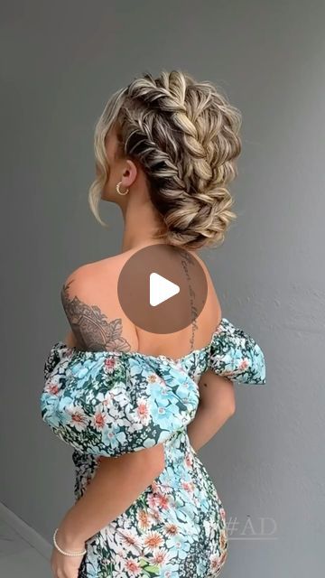 Shakhzoda Tapilova  “Shayla “🇺🇸🇺🇿 on Instagram: "Braids X Updo 🫶🏻
I partnered with @saloncentric for this post . 
Products :
Big @sexyhair Powder Play Lite for volume and texture , Get layered for detailing and hold , Healthy Smooth and Seal for taming flyaways. 
Hair donut , 2” Bobby pins and all my #sexyhair favorites are available at Salon Centric . #saloncentricpartner 
Hair | Make up @samirasjewelry 
Model @makenadiaz 
.
.
.
.
.
.
.
.
#haireducation #hairtutorial #bridalhair #weddinghair #hairvideos #sexyhairpartner #hairgoals #hairinspo #updo #braidedupdo #hairbrained #hairideas #hairfashion #hairtrends #braidstyles #napleshairstylist #naplesflorida" Balayage, Braided Hairstyles Layered Hair, Easy Bridesmaid Hair Long, Bubble Braid Updo Hairstyles, Braids For Medium Length Hair Easy, Short Hair Updo With Braid, Updos For Medium Length Hair With Braid, Hair Up With Braids, Dutch Braid Updo Wedding