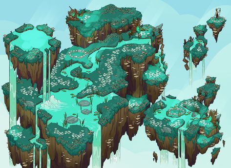 Floating Island Reference, Floating City Minecraft, Minecraft Floating Island Tutorial, Floating Minecraft Builds, Minecraft Sky Island Ideas, Minecraft Floating Island Ideas, Floating Islands Minecraft, Floating Island Illustration, Minecraft Sky Island