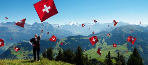 Switzerland Quote, Swiss National Day, Marathi Images, September Holidays, Happy National Day, Holidays Around The World, 1 August, National Holidays, Happy Independence