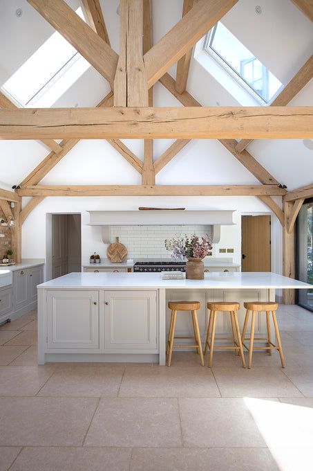 Inframe Kitchen, Limestone Tiles, Sandstone Tiles, Diy Kitchens, Barn Conversions, Barn Kitchen, Indoor Tile, Limestone Flooring, Natural Stone Flooring