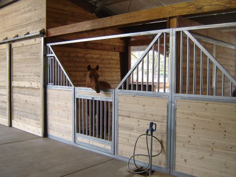 Horse Stall Fronts | Custom Built Welding | OK Corral & Stalls | Horse Barn Stall Fronts & Dividers Horse Stall Fronts, Horse Stalls Doors, Stable Management, Stall Doors, Ok Corral, Barn Layout, Stall Fronts, Diy Horse Barn, Dutch Doors