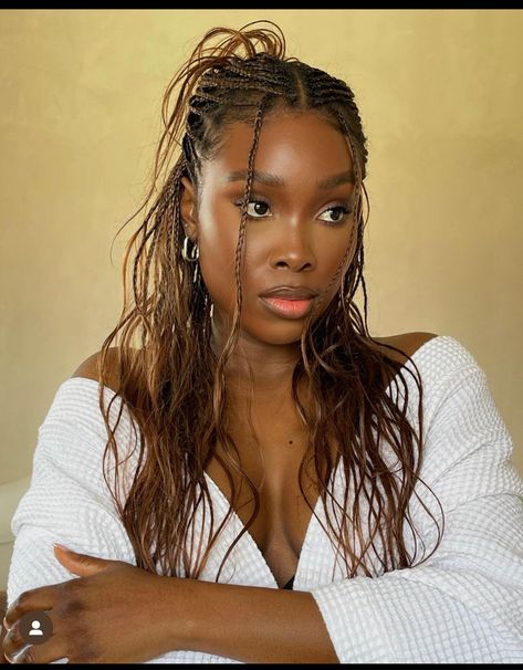 Cute Box Braids Hairstyles, Braids Hairstyles Pictures, Fulani Braids, Protective Hairstyles Braids, Pretty Braided Hairstyles, Natural Hair Braids, African Braids Hairstyles, New Hairstyle, Braids For Black Hair