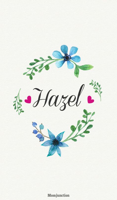 2380 Baby Boy Names That Start With Letter H | hazal Flowers, Girl Names, Blue, White