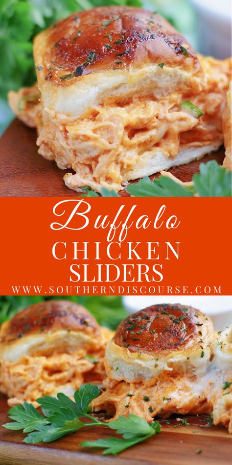 Buffalo Chicken Sandwich Shredded, Buffalo Shredded Chicken Sandwiches, Pulled Buffalo Chicken Sandwich, Healthy Buffalo Chicken Sliders, Chicken Sliders Recipes Simple, Buffalo Chicken Sliders Cream Cheese, Buffalo Ranch Sliders, Buffalo Shredded Chicken Recipes, Best Buffalo Chicken Sliders