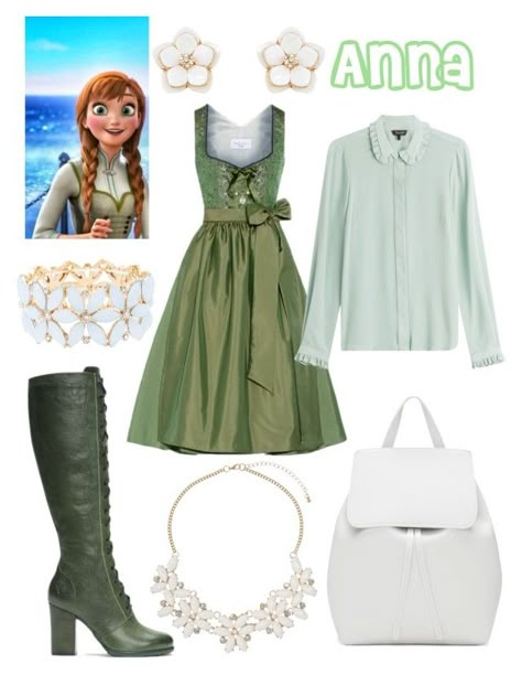 Anna And Kristoff Disneybound, Princess Anna Inspired Outfit, Anna Frozen Outfit Ideas, Frozen Anna Inspired Outfit, Anna Frozen Inspired Outfits, Anna Frozen Disneybound, Anna Outfits Disney, Disney Bounding Anna, Cute Disney Princess Outfits