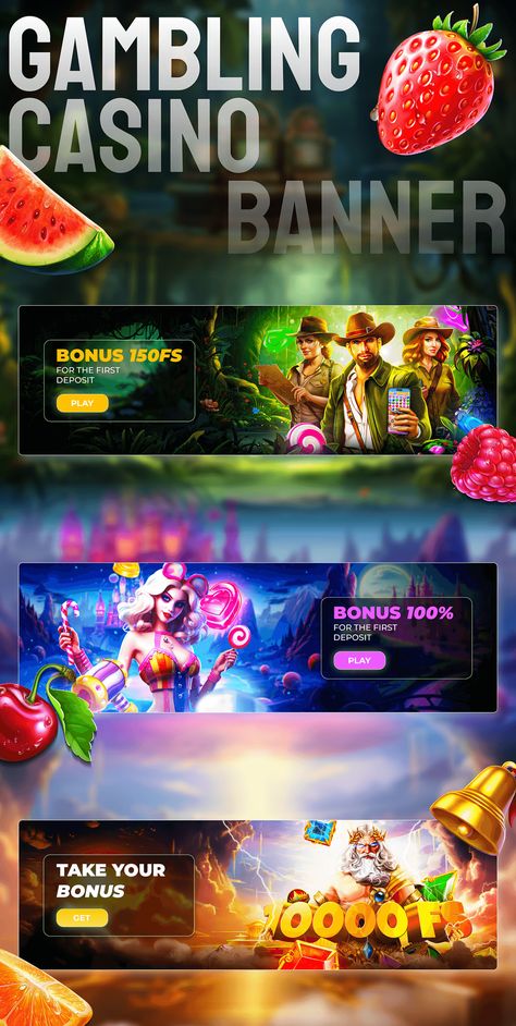 Gambling Casino Banner Casino Banner, Casino Design, Motion Poster, Photoshop Design Ideas, Games Design, Casino Slot Games, Gaming Banner, Social Media Poster, Social Media Design Inspiration