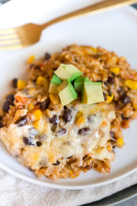 Mexican Freezer Meals, Chicken Taco Rice, Taco Rice Casserole, Chicken Taco Casserole, Mexican Chicken And Rice, Chicken Freezer Meals, Taco Rice, Mexican Chicken Casserole, Baked Chicken Tacos