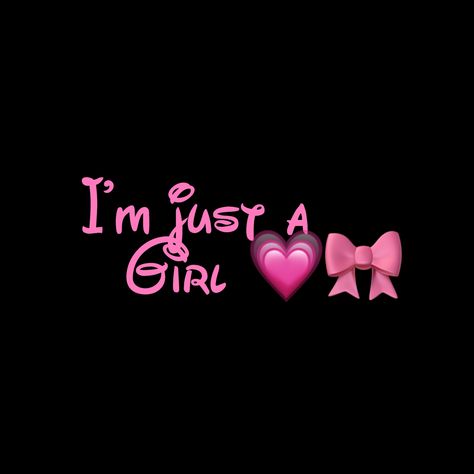 Hearts For Him Pfp, Cute Pfp Quotes, Girly Pfp Pink, Am Just A Girl Wallpaper, Cute Girly Pfp Aesthetic, Just A Girl Wallpaper, I Am Just A Girl Wallpaper, Just Girly Things Wallpaper, Tiktok Pfp Ideas Girly