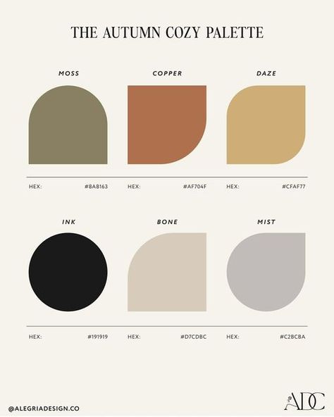 Cozy Color Schemes, Autumn Colour Palette, Cozy Colors Palette, Before The New Year, Muted Colours, Web Design Studio, Fall Color Palette, One Colour, Color Palette Design