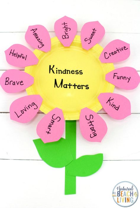 Kindness Activities For Kids Preschool, Friendship Crafts Preschool, Preschool Kindness, Kindness Garden, Kindness Flower, Kindness Crafts, Kindness Craft, Kindness Activities For Kids, Junior Kindergarten