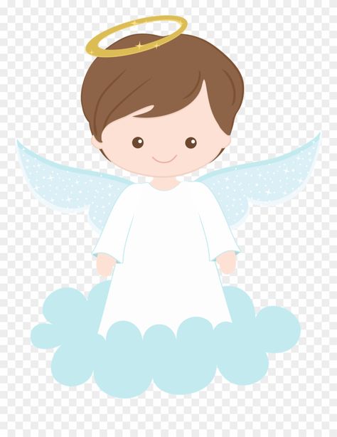 Christening Topper, Baby Birthday Invitation Card, Angel Png, Angel Clipart, Baptism Banner, Minnie Mouse Birthday Decorations, Angel Illustration, Angel Theme