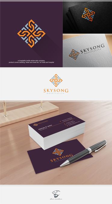 create a logo for hospitality textile company by *den Raden Textile Company Logo, Hospitality Logo, Industry Logo, Textile Company, Ltd Commodities, Company Logo Design, Hospitality Industry, Hotel Design, Business Card Logo