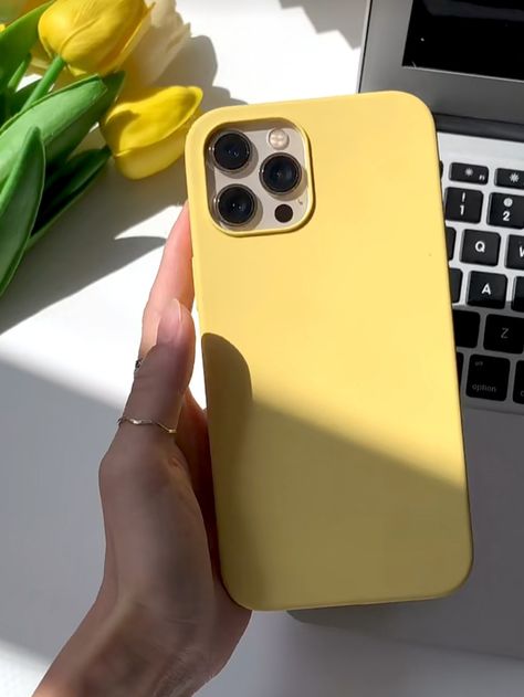 Iphone Xr Silicone Case, Iphone 11 Silicone Case, Face Photoshoot, Apple Gadgets Iphone, Yellow Phone Case, Apple Iphone Covers, Yellow Iphone Case, Apple Iphone Accessories, Yellow Case