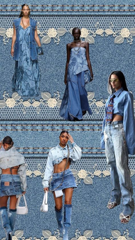 Upcycling, Denim Mood Board, Denim Inspiration Board, Denim Moodboard, Denim Aesthetic, Upcycle Clothes Diy, Denim Art, Denim Inspiration, Denim Projects