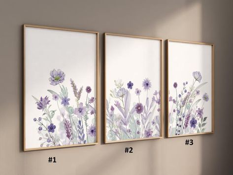 Purple Flower Poster, Wildflower Nursery Wall Art, Girls Room Decor,  Lavender Poster Purple Flower Nursery, Nursery Lilac, Purple Baby Rooms, Lilac Nursery, Purple Nursery Girl, Wildflower Nursery, Lavender Nursery, Flower Nursery Decor, Purple Nursery