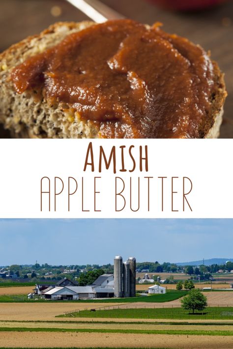 Homemade Amish Apple Butter Recipe (Step by Step) Grandmas Apple Butter Recipe, Amish Apple Recipes, Pioneer Woman Apple Butter Recipe, Apple Butter Jam Recipe, Small Batch Apple Butter Recipe, Applebutter Canning Recipes, Making Apple Butter, Canning Apple Butter Water Bath, Sourbread Starter