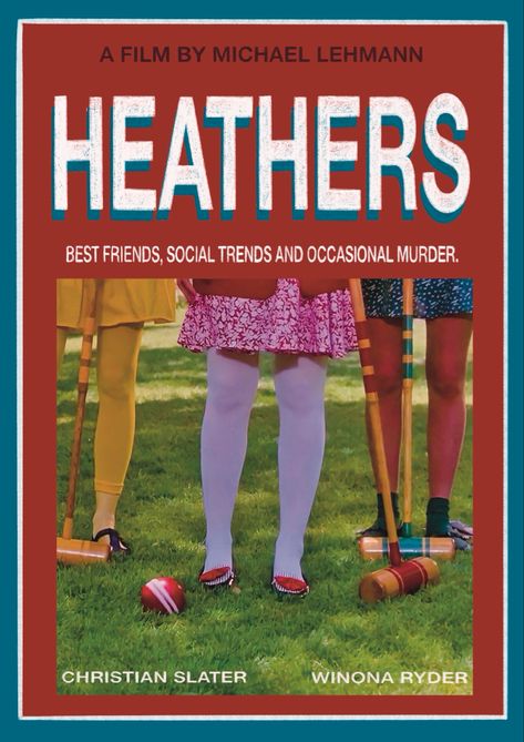 80s Wall Posters, Heathers Poster Vintage, Heathers Poster Aesthetic, 80 Poster Design, 1980s Movies Aesthetic, Fan Made Movie Posters, Letterboxd Movie Posters, 80s Movies Posters, 80s Movie Aesthetic