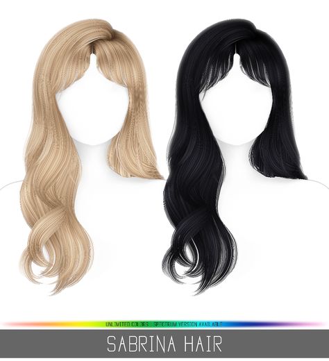 Simpliciaty's Sabrina Hair - The Sims 4 Create a Sim - CurseForge Sims 4 Side Part Hair, Sabrina Carpenter Sims 4, Sims 4 Sabrina Carpenter, Sims 4 Cc Sabrina Carpenter, Sabrina Carpenter Sims 4 Cc, Sims 4 Hair With Bangs, Sims 4 Bangs Hair, Sims 4 Long Hair, Sabrina Hair