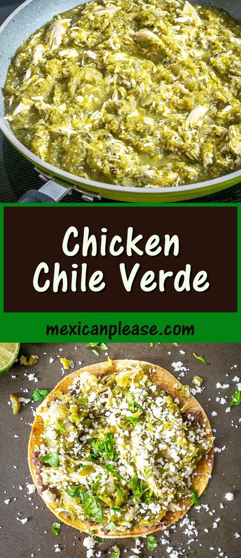 Chili Verde Recipe, Chicken Chile Verde, Easy Chicken Chili, Chicken Chili Verde, Chicken Verde, Chicken Chile, Quick Meals To Make, Chili Verde, Verde Sauce