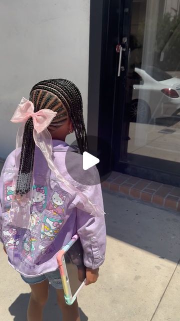 Jojo Braids on Instagram: "Denver🩷💕  Everything is included with every style💕.  . . . . .  #twinstyles #buns #stitch #stitchbraids #kidscornrows #tampahairstylist #tampahair #tampabraids #jojobraids #kidsnaturalhairstyles #noweave #kidshairstyles #kids #blackgirlmagic #kidsnaturalhair #blackgirlhairstyles #tampabay #brandon #stpete #kidsstitchbraids #stitchbraidsatl #stitchbraids #813hair #727hair #tampabraider #tampa #tampabraiders #heartbraids #designbraids #floridabraider #halfuphalfdownhairstyle" Pai, Kid Braid Ponytail Styles, Back To School Hairstyles For Toddlers, Kids Feed In Ponytail, Kiddie Braid Styles, Toddler Girl Braids With Beads, Back To School Braids Black Kids, Back To School Braids For Kids, Braid Ponytail For Black Kids