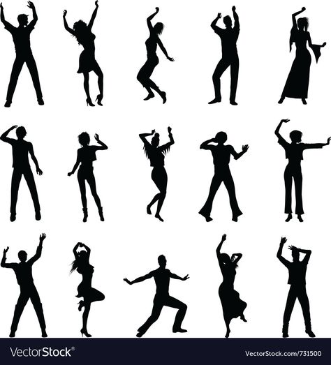 Dancing People Silhouette, Dancing People Drawing, Dancing People Illustration, People Dancing Drawing, Silhouette Dance, Dancing Silhouette, Dancing Drawing, Dancing People, Male Cartoon Characters