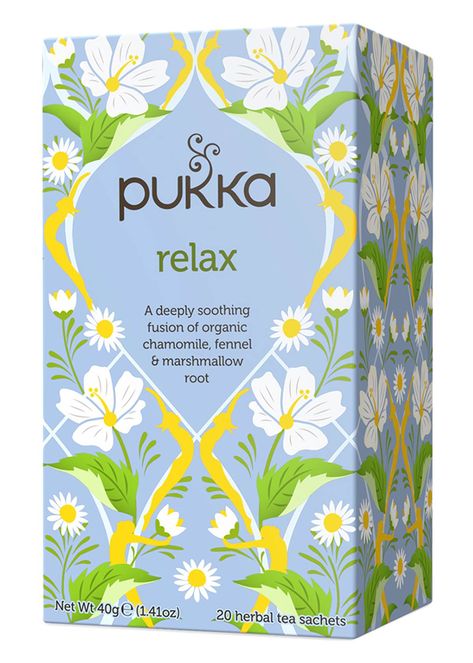 Marshmallow Root Tea, Fennel Tea, Pukka Tea, Chamomile Flower, Organic Herbal Tea, Marshmallow Root, Relaxing Tea, Tea Packaging, Chamomile Flowers