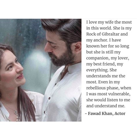 Love birds 🕊 Fawad Khan and Sadaf 💞 Sadaf Fawad Khan, Pakistani People, Fawad Khan, Love My Wife, Bollywood Couples, My Kind Of Love, Art Calligraphy, Islamic Art Calligraphy, I Love My Wife