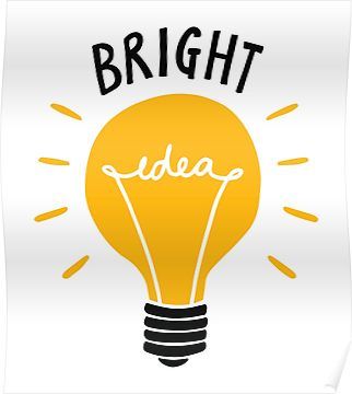 Bright Idea! Poster Bright Idea Student Council Poster, Leadership Activities, Elementary School Counseling, Volunteer Appreciation, Ice Breaker Games, Physical Education Games, Student Council, Cooperative Learning, Ice Breakers