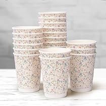 Flower Party Themes, Paper Cup Design, First Birthday Party Favor, Fairy Garden Birthday Party, Pastel Birthday, Baby Shower Vintage, First Birthday Party Decorations, Garden Party Birthday, Paper Coffee Cup