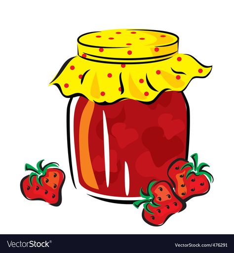 Jam Clipart, Jam Illustration, Jam Cartoon, Jar Of Jam, Strawberry Jam, Kindergarten Activities, Glass Jar, Ketchup, Transparent Png