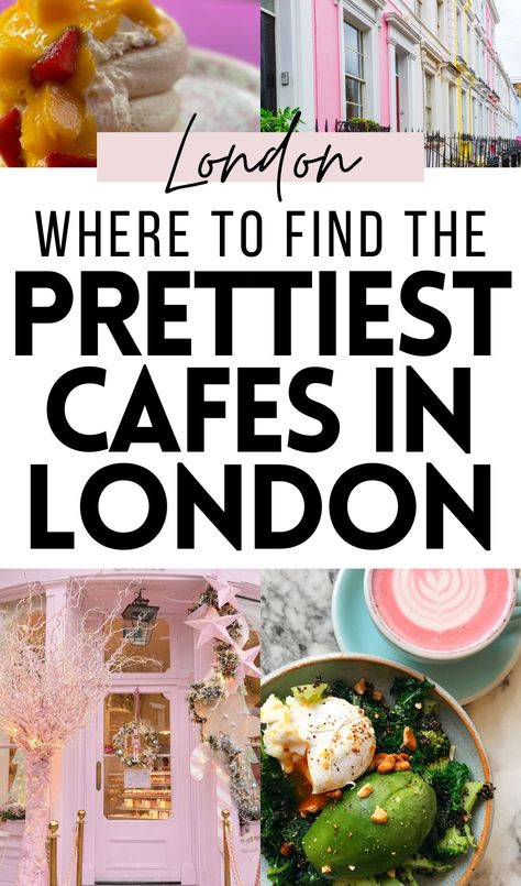 Looking for pretty cafes in London for colorful latte and beautiful brunch plates? Discover here the cutest cafes and instagrammable breakfast places to eat in London with blue latte, green, chai, turmeric and rose pink latte! london food guide | london travel guide | best cafes in london | where to eat in london | best coffee shops in london | best restaurants in london | best brunch in london | best breakfast in london | best bakeries in london | best hidden gems in london instagrammable Cute Cafe London, Best Tea Rooms In London, Best Coffee Shops In London, Best Brunch In London, Pretty Places In London, Best Desserts In London, Coffee Shop In London, Bakeries In London, Best Breakfast In London