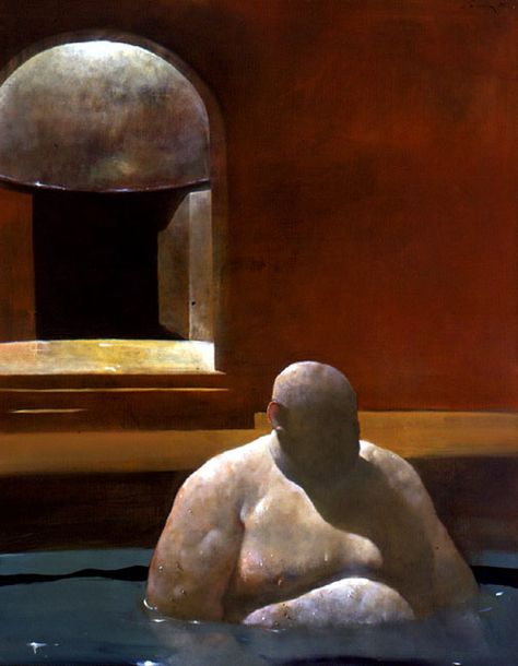 Julio Larraz, Giant Statue Fantasy Art, Baroque Figure Painting, Weird Classical Paintings, Alex Gross Oil Paintings, Goya Black Paintings, Human Painting, Cuban Art, Classic Paintings