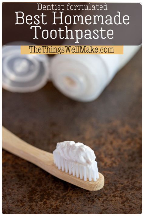 Disappointed with the consistency of the homemade toothpaste recipes you've tried making at home? This recipe, formulated by a dentist, tastes and feels like the toothpaste you buy at the store. #toothpasterecipe #oralcare Tooth Caries, Homemade Toothpaste Recipe, Diy Toothpaste, Toothpaste Recipe, Homemade Toothpaste, Bad Teeth, Pasta Dental, Natural Toothpaste, Fitness Apps