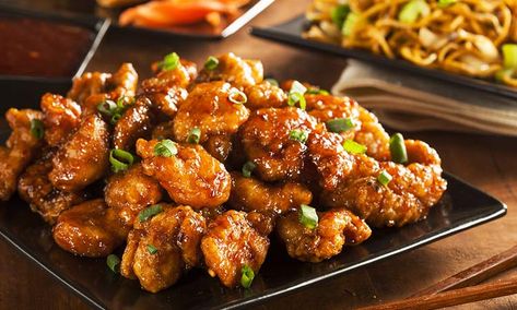 Companion Vegan/Vegetarian Foods - Mun Chai Ya, Mock Duck, Chai Pow Yu, Lo Han Chai, Seitan, Soy Protein, Veggie Protein Poulet General Tao, Slow Cooker Asian, Glazed Chicken Wings, Dump Dinners, Orange Chicken Recipe, Dinners To Make, Sweet N Sour Chicken, Glazed Chicken, Orange Chicken