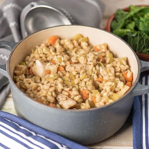 Chicken And Pearl Barley Casserole, Recipes With Barley Dinners, Chicken And Barley Casserole, Baked Barley Recipe, Chicken Barley Casserole, Barley And Chicken Recipe, Chicken Barley Stew, Chicken And Barley Recipes, Recipes Using Barley