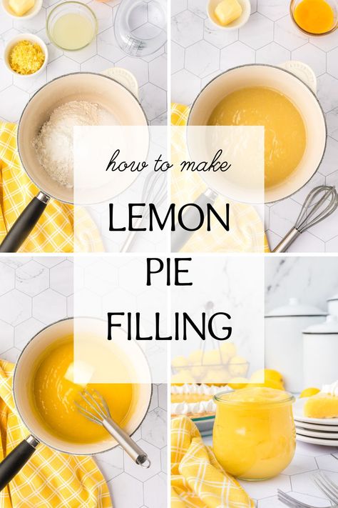 Whip up the dreamiest, creamiest classic lemon pie filling with just a few simple ingredients and our foolproof recipe! Lemon Pie Filling Recipes Simple, Easy Lemon Pie Filling, Homemade Lemon Pie Filling, Lemon Pie Filling Recipes, Homemade Lemon Pie, Easy Lemon Pie, Fresh Vegetable Recipes, Lemon Pie Recipe, Pie Fillings