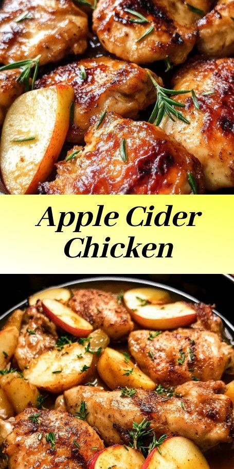 #AppleCiderChicken #FallFlavors #ComfortFood #SallysBakingAddictionInspired #ChickenThighs #SeasonalCooking #AutumnRecipes #FamilyDinner #OnePanMeal #DeliciousEats Apple Cider Chicken, Fall Vegetables Recipes, Fall Chicken Recipes, Cider Chicken, Fall Apple Cider, Autumn Vegetables, Cook Meals, Homemade Cookbook, Seasonal Cooking