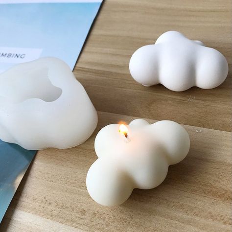 Soap Moulds, Soap Molds Diy, Diy Aromatherapy Candles, Soap Making Molds, Formy Silikonowe, Candle Making Molds, Candle Mold, Cloud Shapes, Diy Silicone Molds