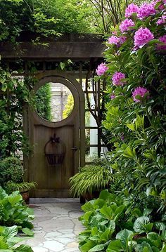 I found a garden doorway .. a portal to my dreams ... where all is calm and peaceful ... gentle breezes, always feel serene! Secret Garden Door, Garden Gates And Fencing, Garden Gate Design, Lots Of Plants, Garden Entrance, Garden Gate, Plants And Flowers, Garden Doors, Decor Minimalist