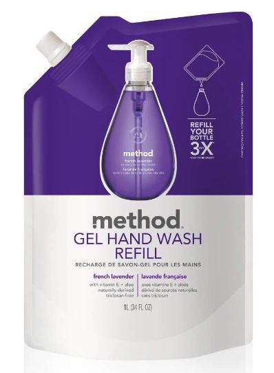 About this item Biodegradable formula made without parabens or phthalates. Refill pouch uses 80 percent less plastic than 3 new bottles. Leaves hands feeling soft, clean and sublimely scented. Cruelty free. Tested by people, not on animals. Method Hand Soap, Refill Pouch, Healthy Ingredients, Personal Care Products, French Lavender, Shop Makeup, Hand Washing, Shopping List, Body Wash