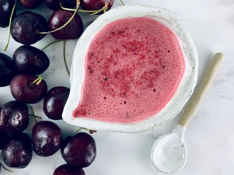 YUMMY CHERRY VINAIGRETTE Mayo Salad Dressing, Blanched Green Beans, Healthy Vinaigrette, Mayo Salad, Cherry Salad, Turkey Salad, Vinaigrette Salad, Summer Cherries, Small Food Processor