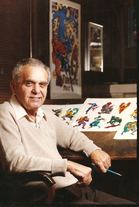 Jack Kirby. Photograph by Kim Kulish. Hollywood Monsters, Jack King, Jack Kirby Art, Kirby Art, Jack Kirby, Classic Comics, August 28, American Comics, Comic Book Covers