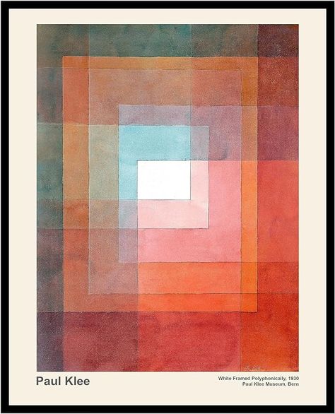 Amazon.com: Poster Master Vintage Paul Klee Poster - Retro Polyphonically Painting Print - Abstract Art - Gift for Him, Her, Man, Woman - Minimalist Decor for Home, Office, Bedroom - 8x10 UNFRAMED Wall Art: Posters & Prints Sonya Delaunay, Paul Klee Paintings, Paul Klee Art, Minimalist Artist, Wall Art Posters, Home Office Bedroom, Art Diary, Paul Klee, Unframed Wall Art