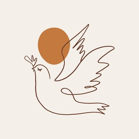 Dove Peace Art, Peace Bird Illustration, Forgiveness Drawing Art, Symbols Of Forgiveness, Dove Line Drawing, Christmas Dove Illustrations, Peace Dove Illustration, Dove Graphic Design, Simple Dove Drawing